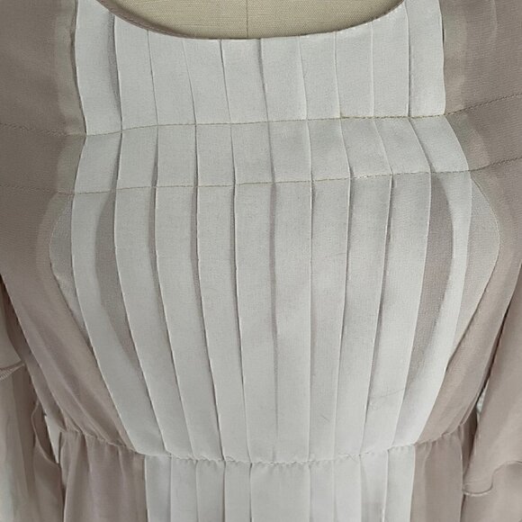 MaxMara Chiffon Pleated Dress Size M - Picture 9 of 10